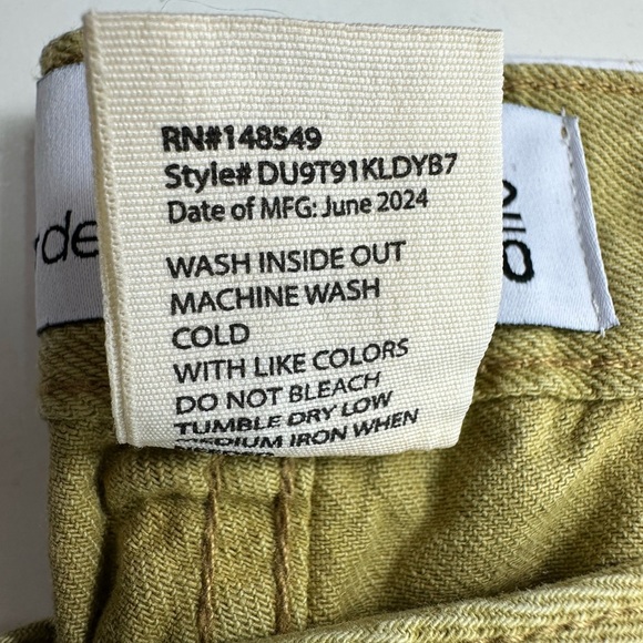 NWT Paper Denim Men's Relaxed Tapered Fit Khaki Carpenter Pants Size 32/30 - Picture 4 of 8